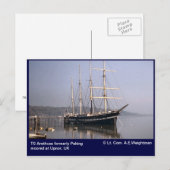 TS Arethusa, ehemals Peking bei Upnor gelobt Postkarte (Vorne/Hinten)