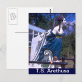 TS Arethusa, Figurehead of HMS Arethusa Postkarte (Vorne/Hinten)