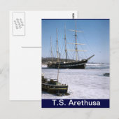 TS Arethusa, icebound Postkarte (Vorne/Hinten)