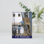 TS Arethusa, Maintenance Party Postkarte (Stehend Vorderseite)