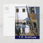TS Arethusa, Maintenance Party Postkarte (Vorne/Hinten)