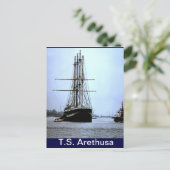 TS Arethusa, Verlassend Upnor Postkarte (Stehend Vorderseite)