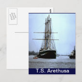 TS Arethusa, Verlassend Upnor Postkarte (Vorne/Hinten)