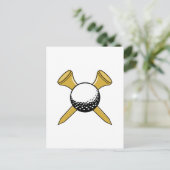 T's & Ball Postkarte (Stehend Vorderseite)