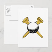 T's & Ball Postkarte (Vorne/Hinten)