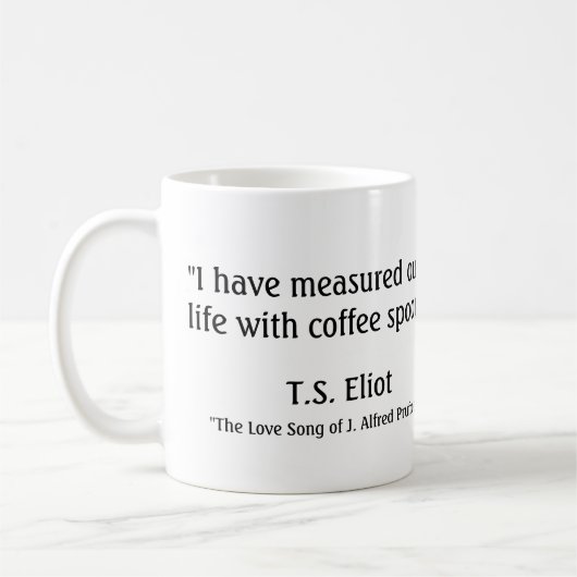 TS Eliot Kaffeetasse (Links)