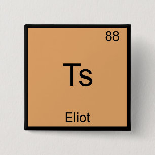 Ts - Eliot Lustiges Chemie-Element-Symbol T-Shirt Button
