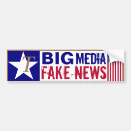 T's for Trump Big Media Fake News Autoaufkleber