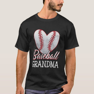 T'S My Grandson Out Baseball He Grandmother Grandm T-Shirt