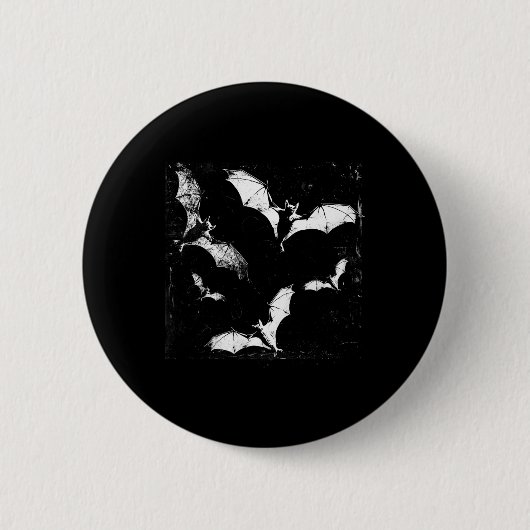Ts Vampire Horror Spooky Art Halloween Goth Alt Ae Button (Vorderseite)