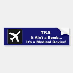 TSA medizinisches Gerät Autoaufkleber