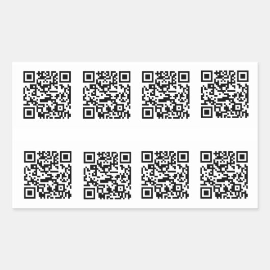 TSA QR Code Prank Rechteckiger Aufkleber (Vorderseite)