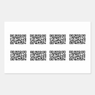 TSA QR Code Prank Rechteckiger Aufkleber