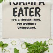 Tsampa Eater Tibetische Lebensmittelkultur Geschic Geschirrtuch (Gefaltet)