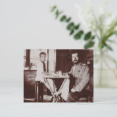 Tsar Nicolas von Russland & Tsarevitch Alexis Roma Postkarte (Stehend Vorderseite)