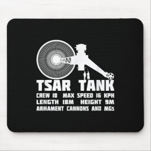 Tsar Tank Russian WW1 Experimental Riesen Tank Mousepad