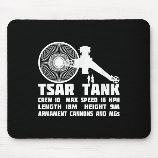Tsar Tank Russian WW1 Experimental Riesen Tank Mousepad (Vorne)