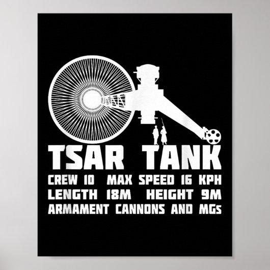 Tsar Tank Russian WW1 Experimental Riesen Tank Poster (Vorne)