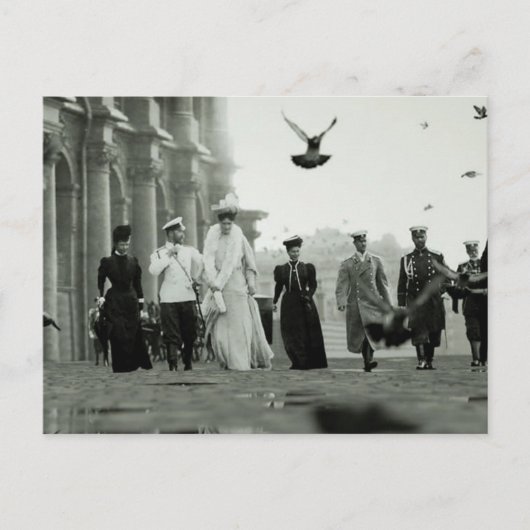 Tsar, Tsarina, Kaiserin Marie, Michael Xenia Russl Postkarte (Vorderseite)