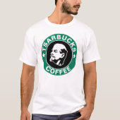 Tsarbucks Funny Russian Puchen Coffee Shop T-Shirt (Vorderseite)