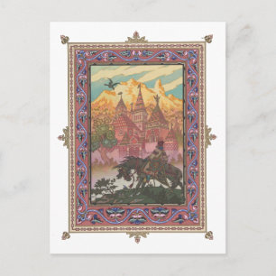Tsarevich Ivan am Burg Postkarte
