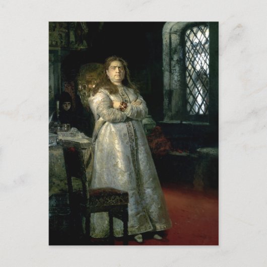 Tsarevna Sophia Alexeevna Postkarte (Vorderseite)