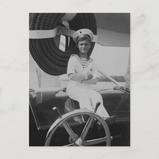 Tsarewitsch Alexis Romanov, Sohn des Zaren Russlan Postkarte (Vorderseite)