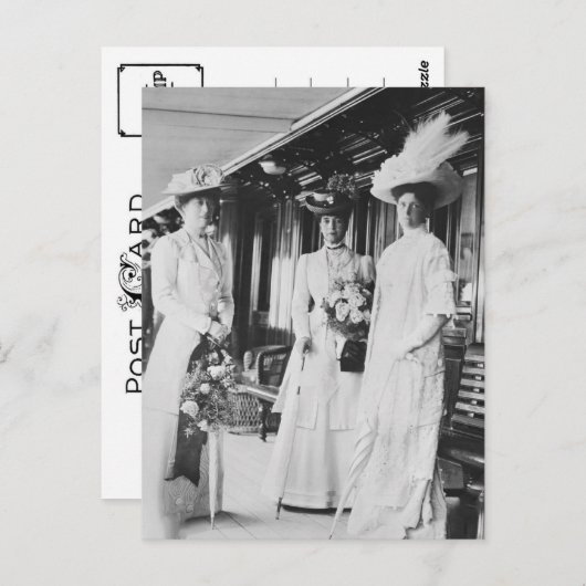 Tsarina Alexandra, Russland & Kaiserin Marie Postkarte (Vorne/Hinten)