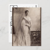 Tsarina Alexandra von Russland, Romanow in Gala Postkarte (Vorne/Hinten)