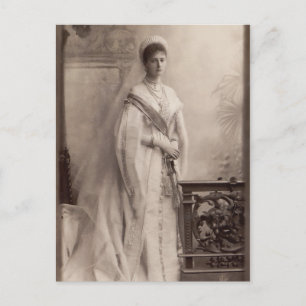 Tsarina Alexandra von Russland, Romanow in Gala Postkarte