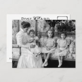 Tsarina of Russia with Olga, Tatiana and Maria Postkarte (Vorne/Hinten)