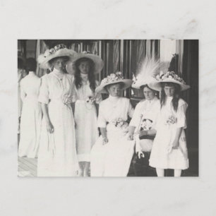 Tsarina von Russland & Töchter, OTMA Romanov Postkarte