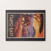 Tsavo East National Park Kenya Illustration Travel Puzzle (Horizontal)