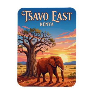 Tsavo-East-Nationalpark Kenia Magnet