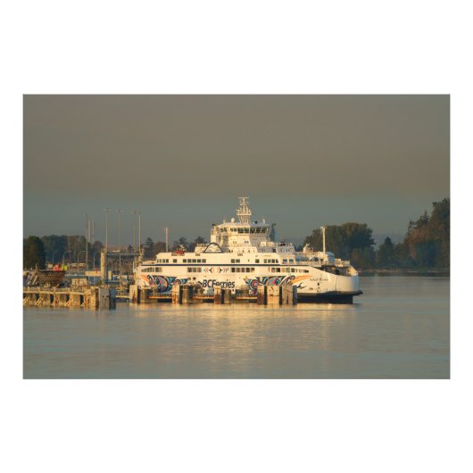 Tsawwassen Ferry at Dusk Fotodruck (Vorne)