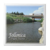TSC014 FOLLONICA, Sheep River, Toskana, Fliese (Vorderseite)