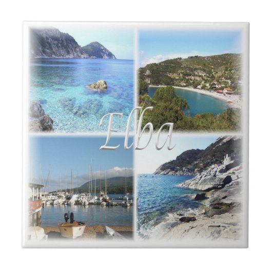 TSC024 ELBA ISLAND, Toskana, Fliese (Vorderseite)