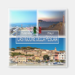 TSC027 CASTIGLIONE DELLA PESCAIA - Mosaik - Kühlsc Magnet