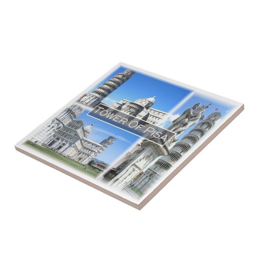 TSC032 LEANING TOWER OF PISA, Toskana, Fliese (Seite)
