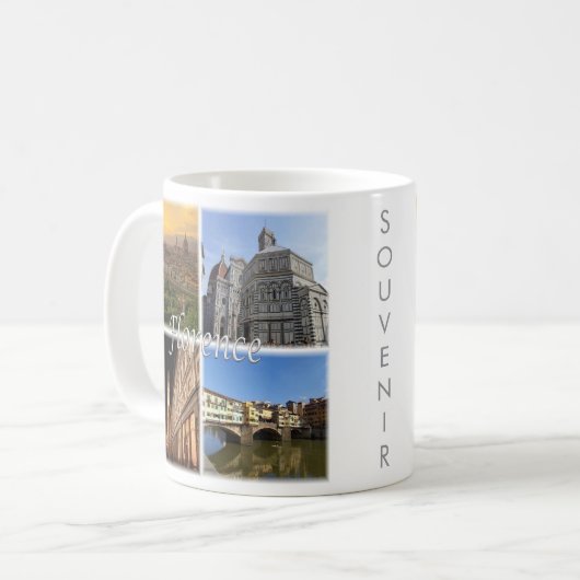 TSC033 FLORENZ, Mosaik, Toskana, Kaffeetasse (Vorderseite Links)