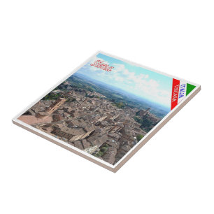 TSC044 SIENA Luft View, Toskana, Fliese