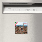 TSC056 SIENA, Piazza del Campo, Toskana, Kühlschra Magnet (In Situ (Geschirrspüler))