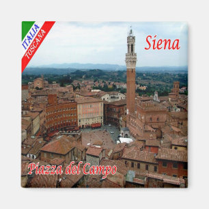 TSC056 SIENA, Piazza del Campo, Toskana, Kühlschra Magnet