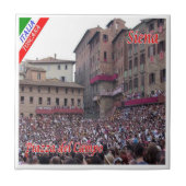 TSC059 SIENA, P.zza del campo, Toskana, Fliese (Vorderseite)