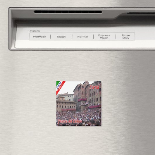 TSC059 SIENA, P.zza del campo, Toskana, Kühlschran Magnet (In Situ (Geschirrspüler))