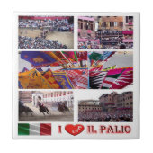 TSC062 SIENA, Palio I Liebe, Mosaik, Fliese (Vorderseite)