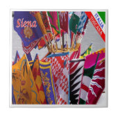 TSC063 SIENA, Banner of the Contrade, Fliese (Vorderseite)