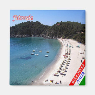 TSC068 ELBA ISLAND, FETOVAIA Beach, Kühlschrank Magnet