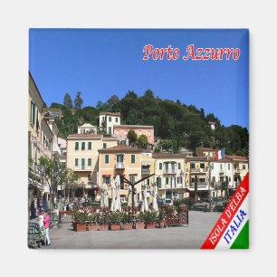 TSC079 PORTO AZZURRO ELBA Island, Toskana, Kühlsch Magnet