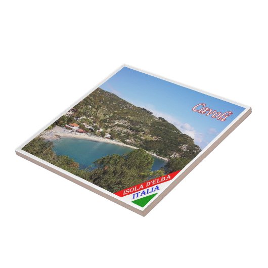 TSC083 CAVOLI, ELBA Island, Toskana, Fliese (Seite)